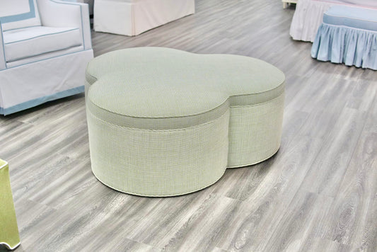 Handcrafted Clover Ottoman