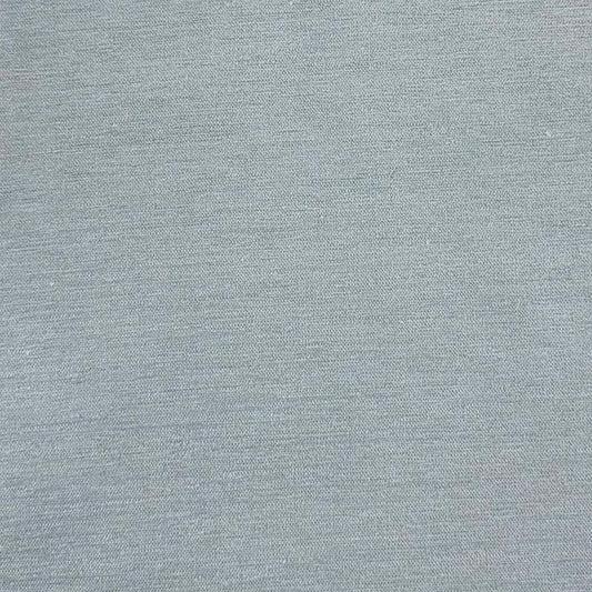 Cloud-Style Skirted Ottoman – Sky Blue Fabric & White Trim