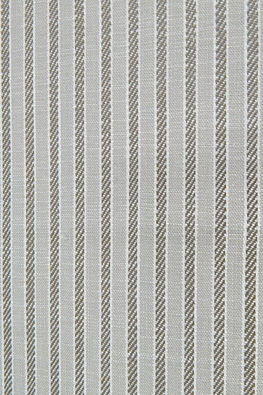 Custom Swivel Chair - Striped Brown Upholstery Fabric