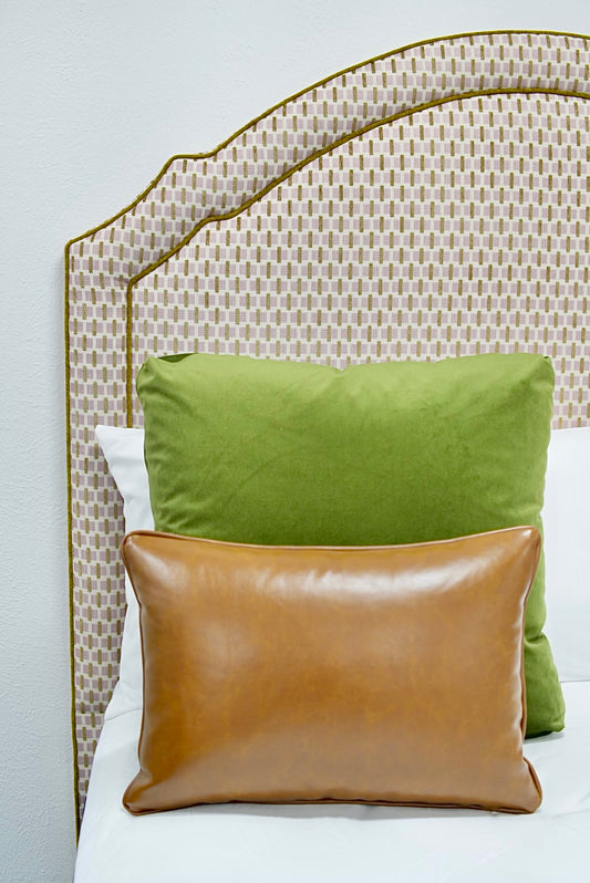 65” H Queen Headboard in Orchid Jacquard / Chenille Fabric