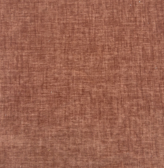 65"H Queen Upholstered Platform Bed - Brown Wooden Legs- Petal Pink Chenille Fabric with White Trim