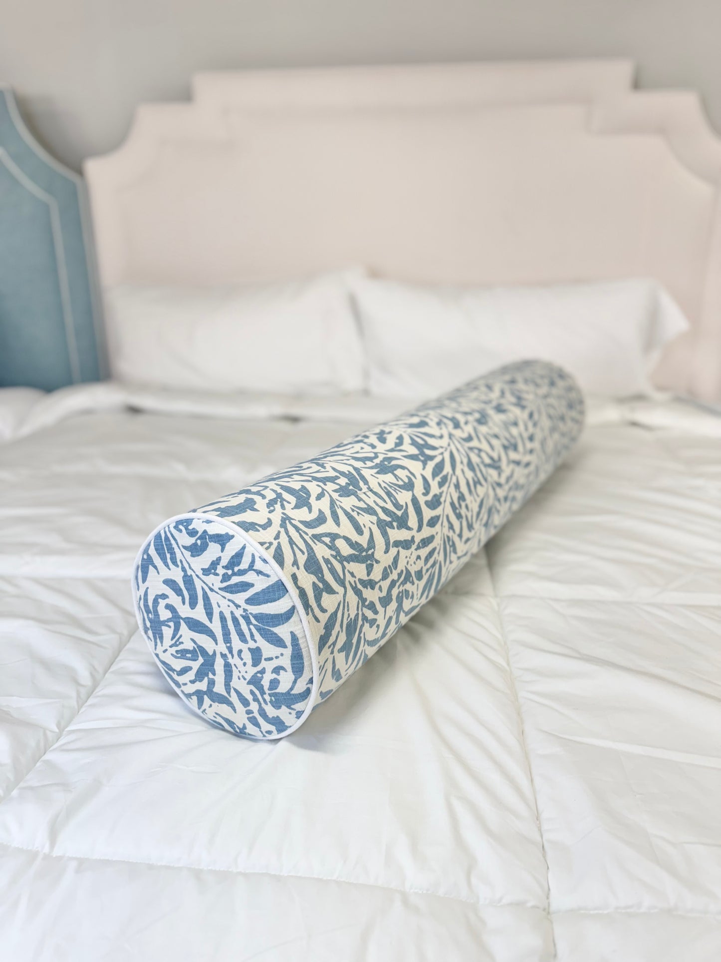 Handcrafted Bolster Pillow – Designer Decorative - Foam Insert - Headboards World