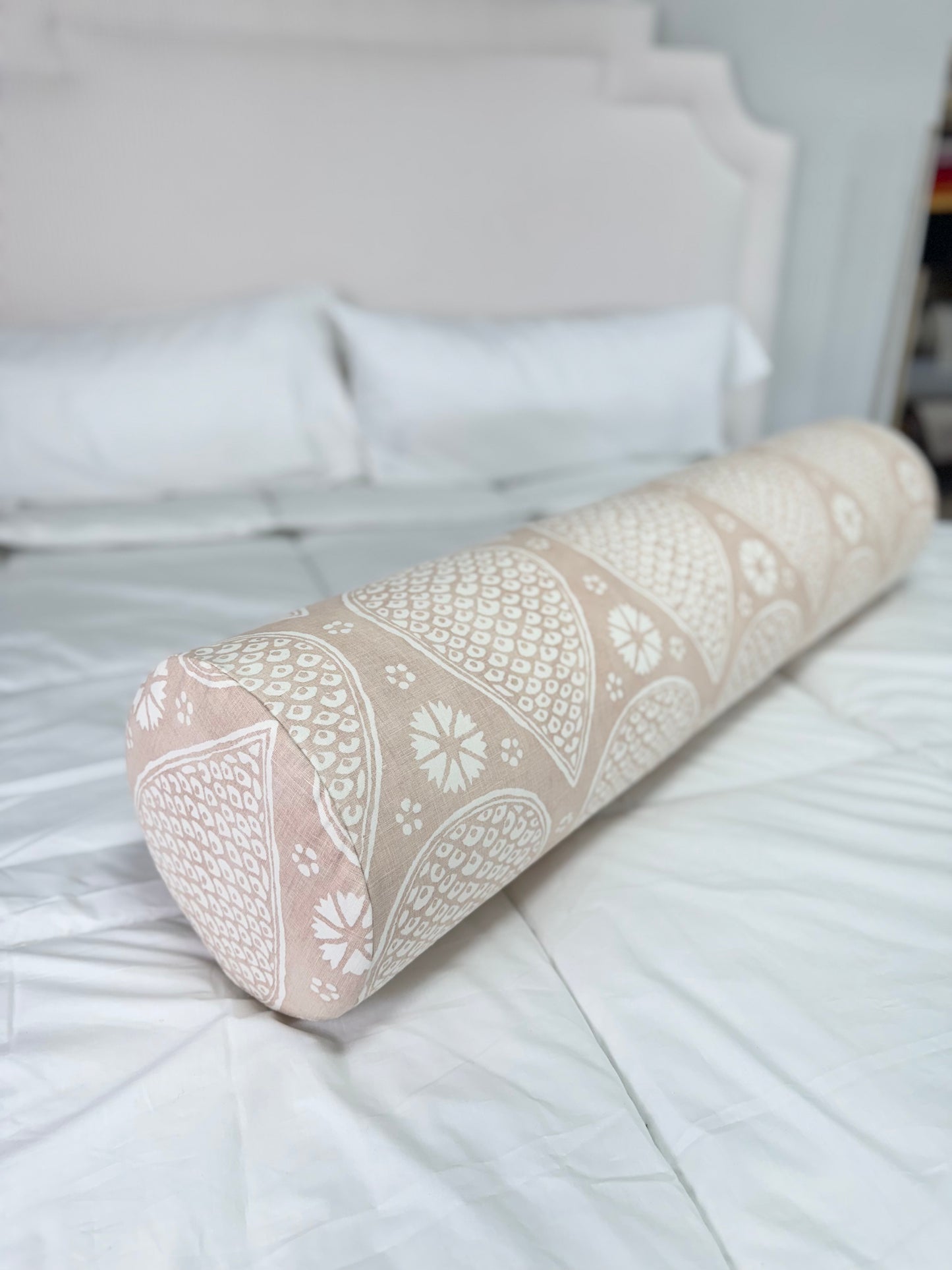 Handcrafted Bolster Pillow – Designer Decorative - Foam Insert - Headboards World