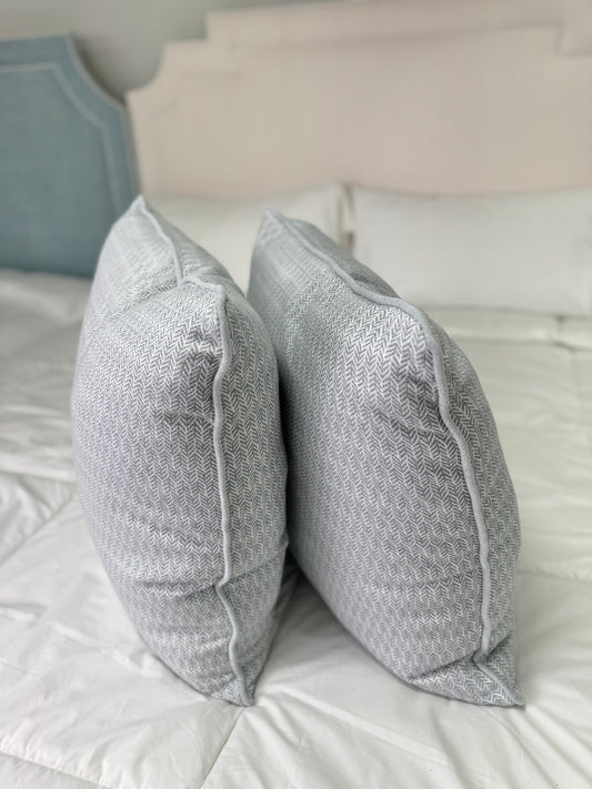 Gray Patterned Pillows