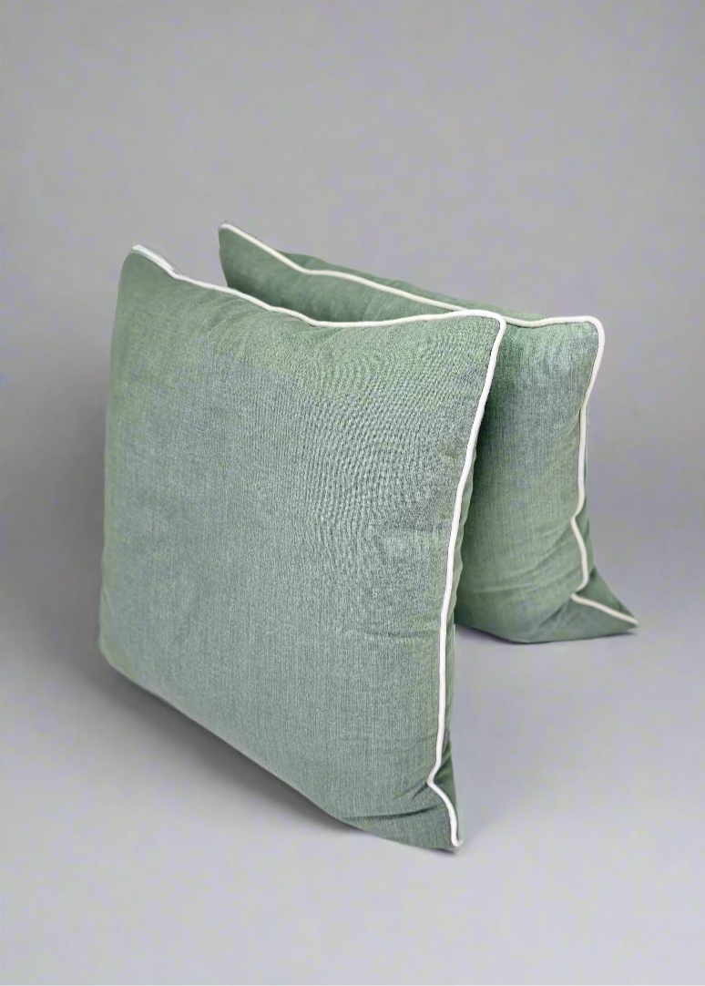 Sage Green Woven Pillows