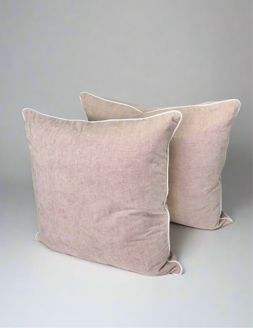 Blush Pink Chenille Pillows