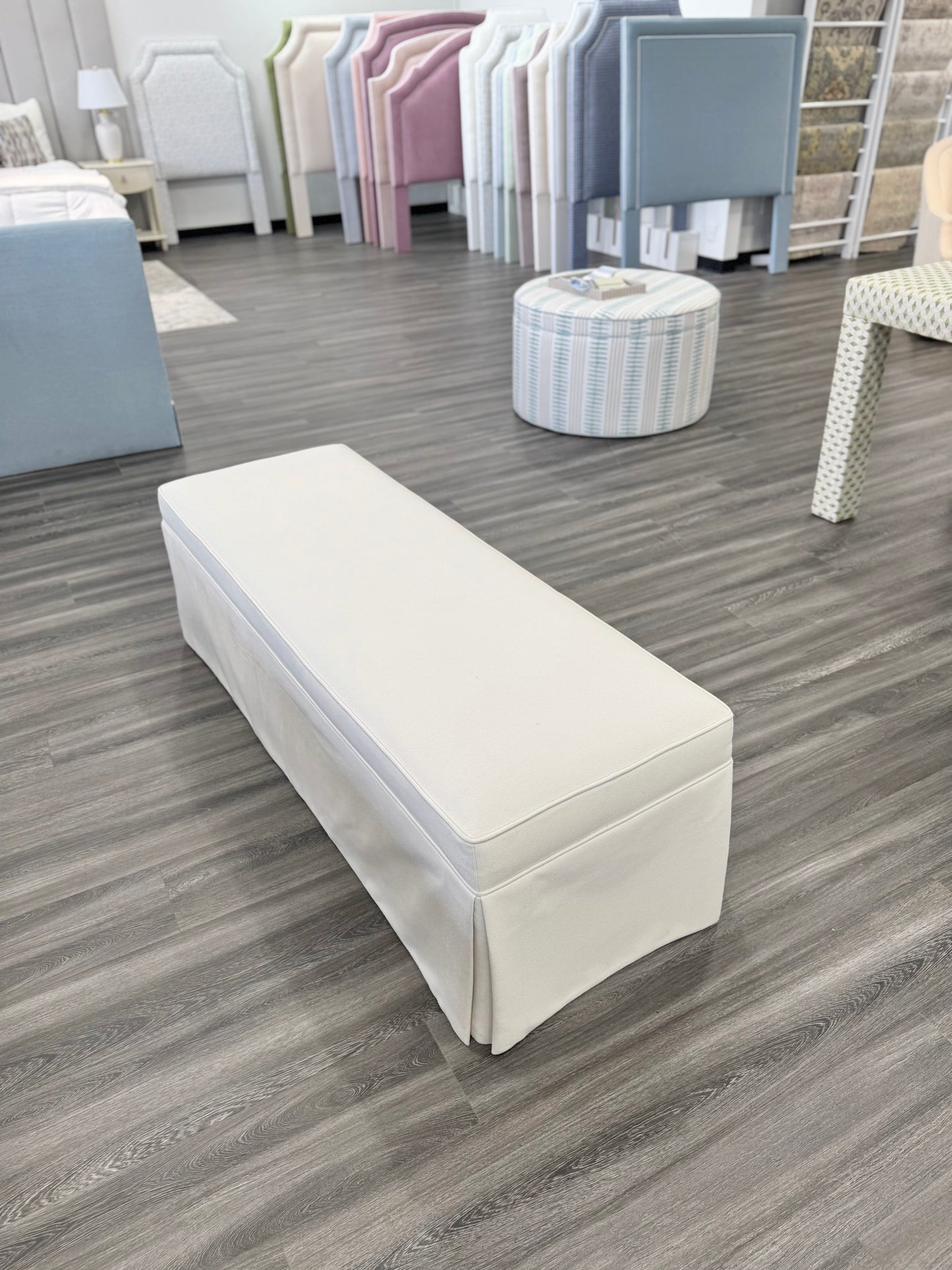 Custom Skirted Bench