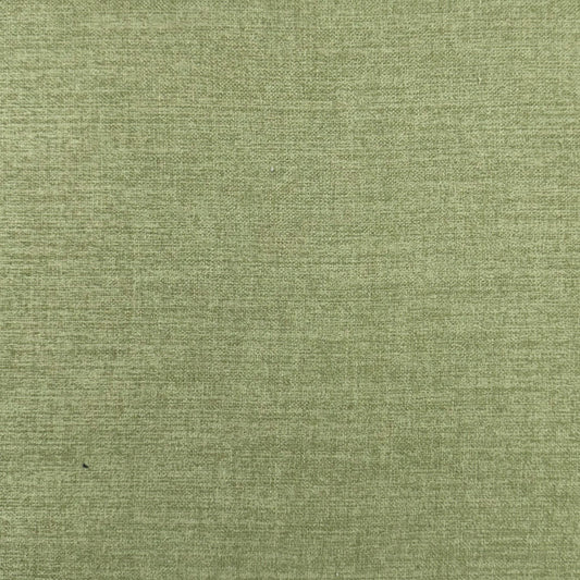 65”H King Upholstered Platform Bed - Scalloped Legs - Pistachio Green Woven Fabric with White Trim