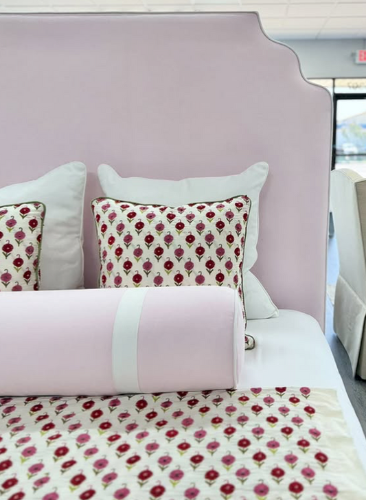 Handcrafted Bolster Pillow – Designer Decorative - Foam Insert - Headboards World