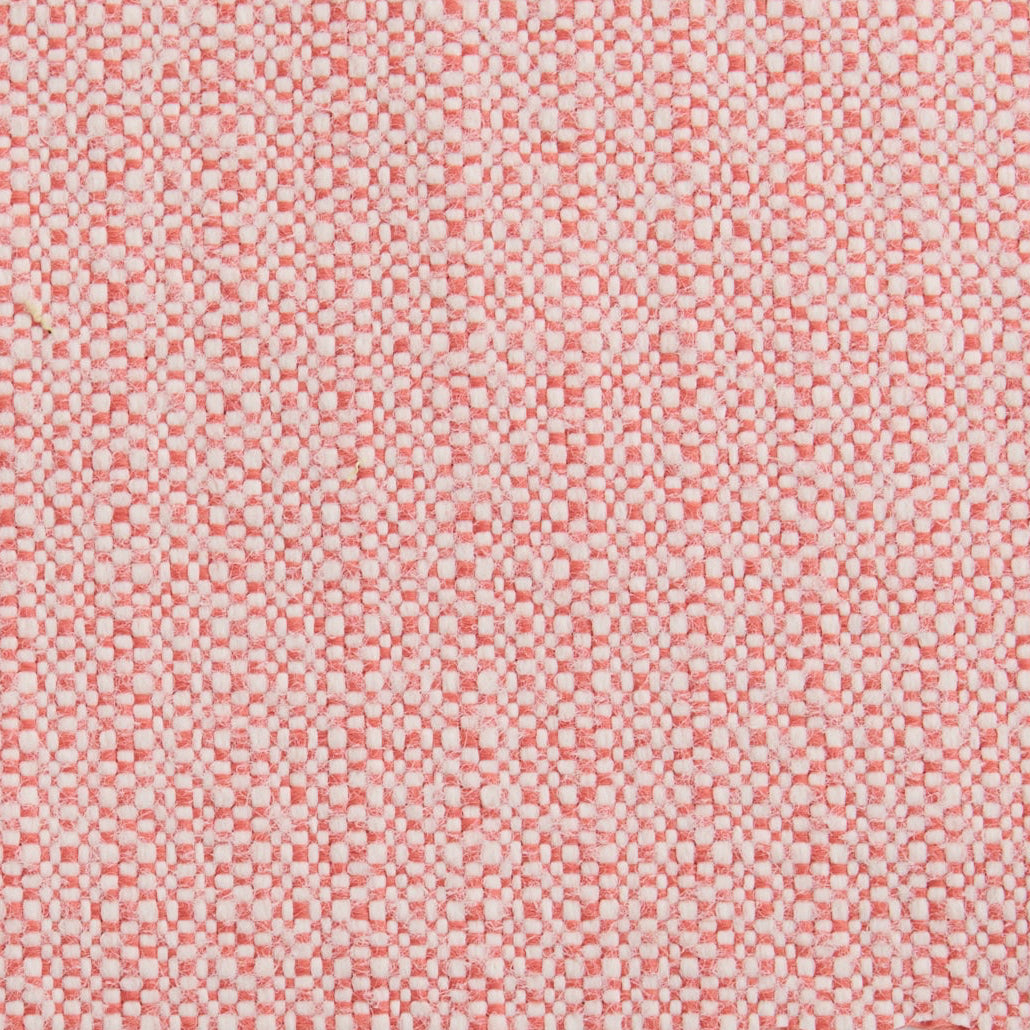 The Celeste Queen Bed - Performance Coral Linen Fabric - Pear Green Trim