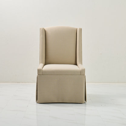 Custom Skirted Chairs in Performance Fabric
