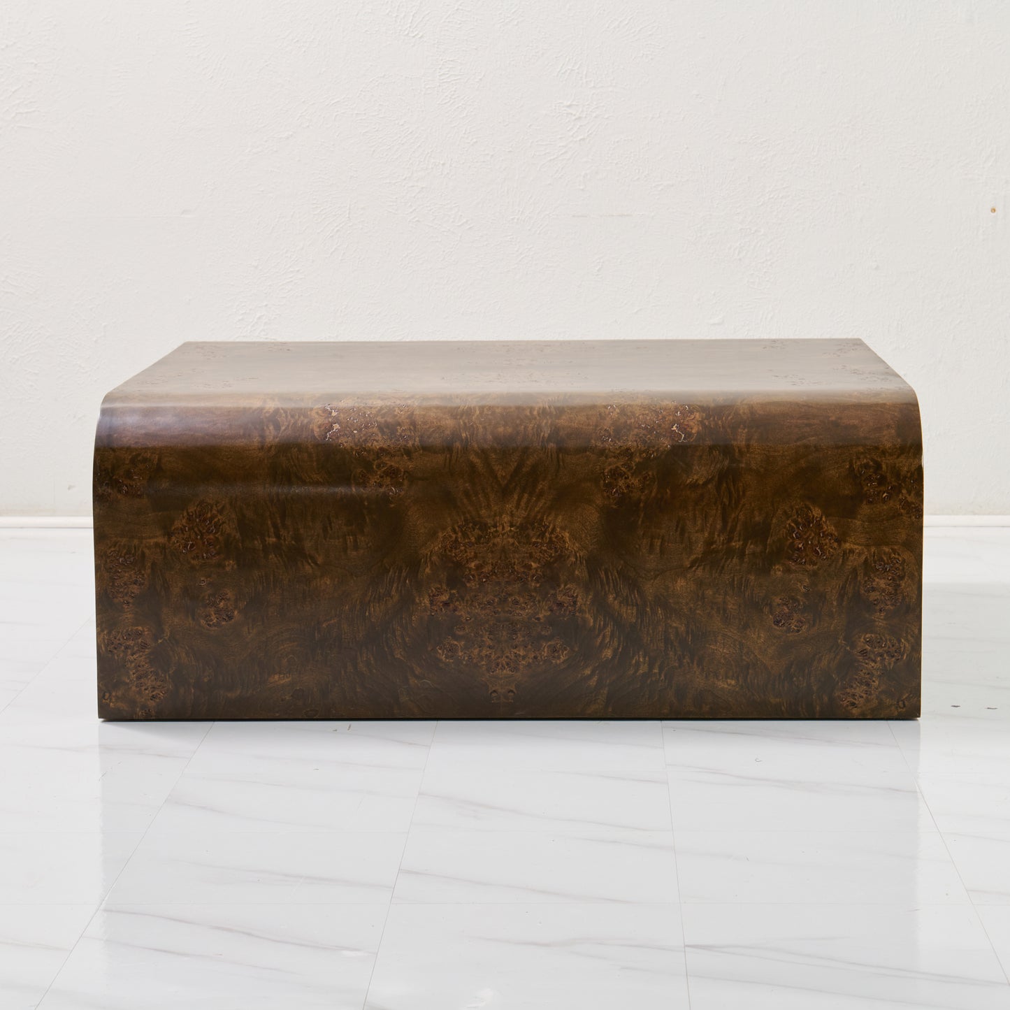 Custom Mappa Burlwood Coffee Table – Mocha Finish
