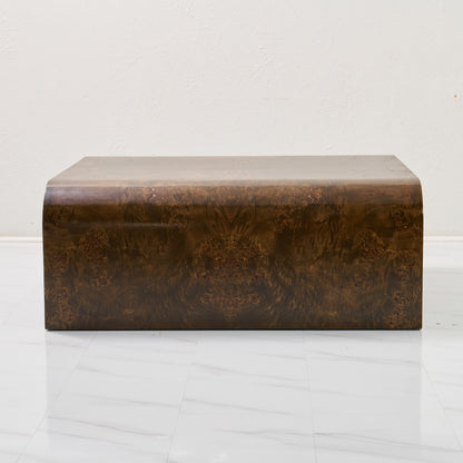 Custom Mappa Burlwood Coffee Table – Mocha Finish