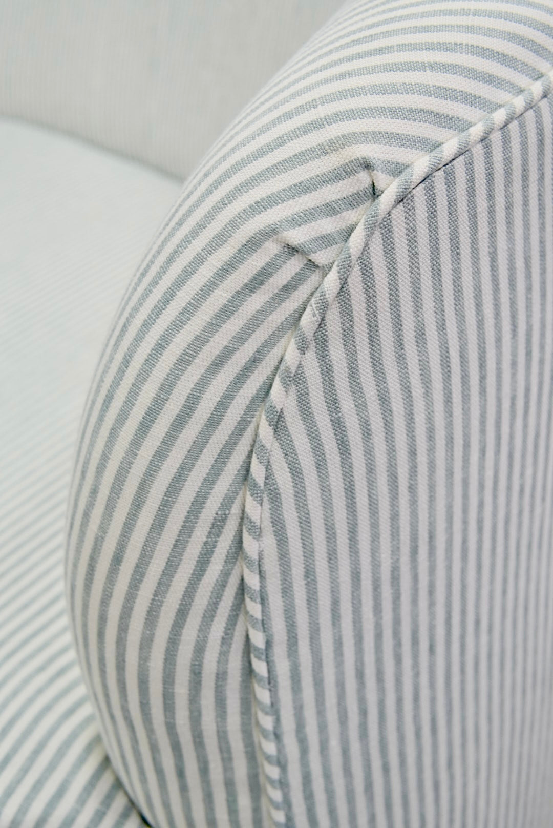 Luxe Sofa in Pierre Frey Upholstery Linen Fabric – Custom Built, In Stock