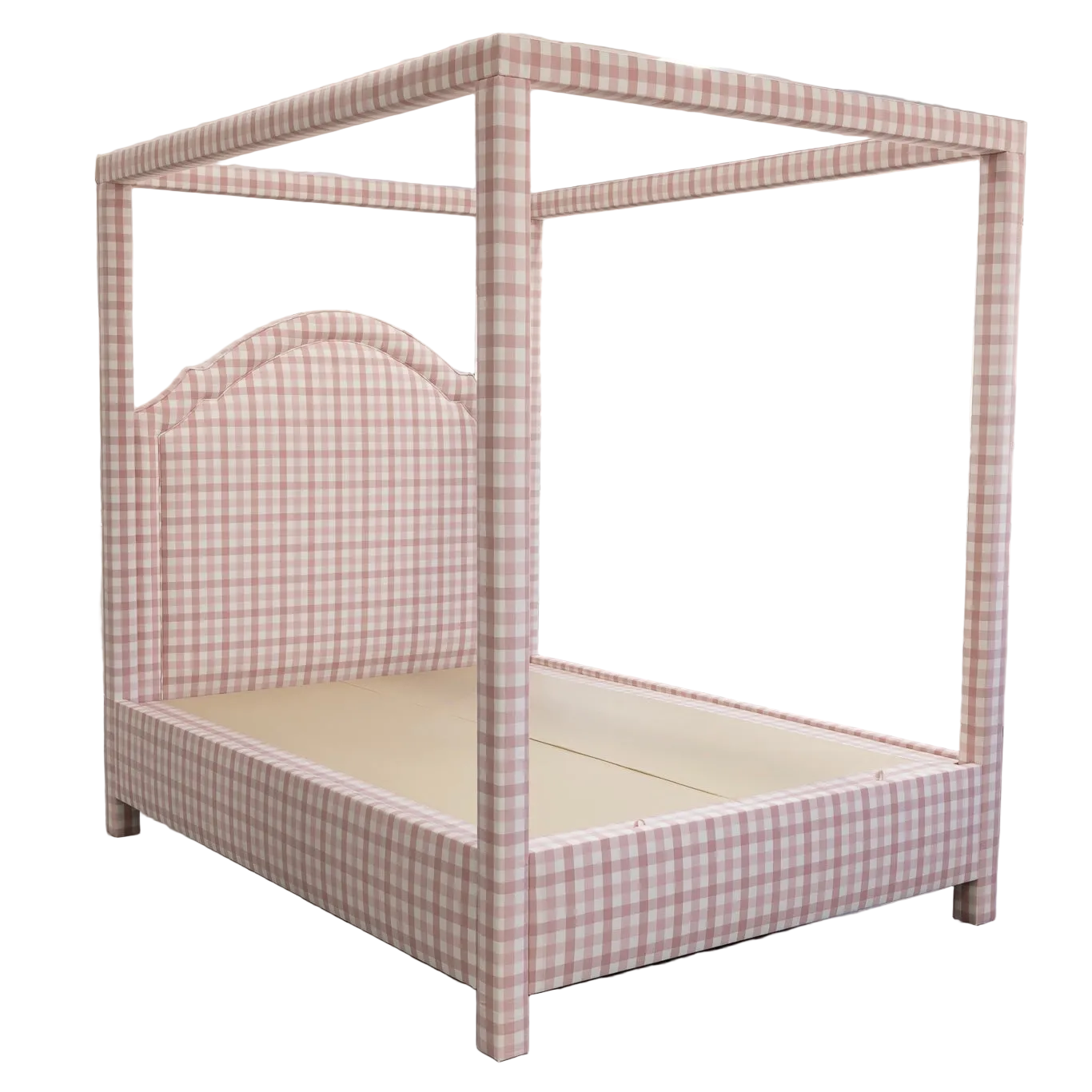 The Grace Queen Canopy Bed - Upholstered in Anne French Fabric