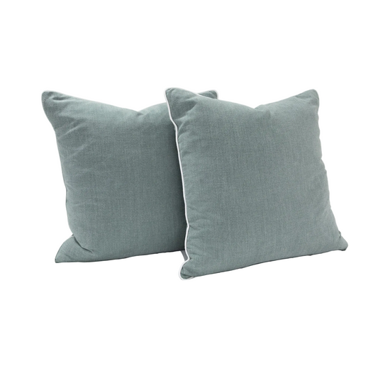24”x24” Throw Pillow ( Set of 2) - Sage Green Custom Upholstered Accent Pillows