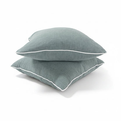 24”x24” Throw Pillow ( Set of 2) - Sage Green Custom Upholstered Accent Pillows