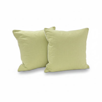 24”x24” Throw Pillow ( Set of 2) - Pear Green - Custom Upholstered Accent Pillows