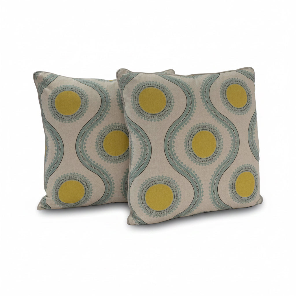 24”x24” Throw Pillow ( Set of 2) - Custom Upholstered Accent Pillows