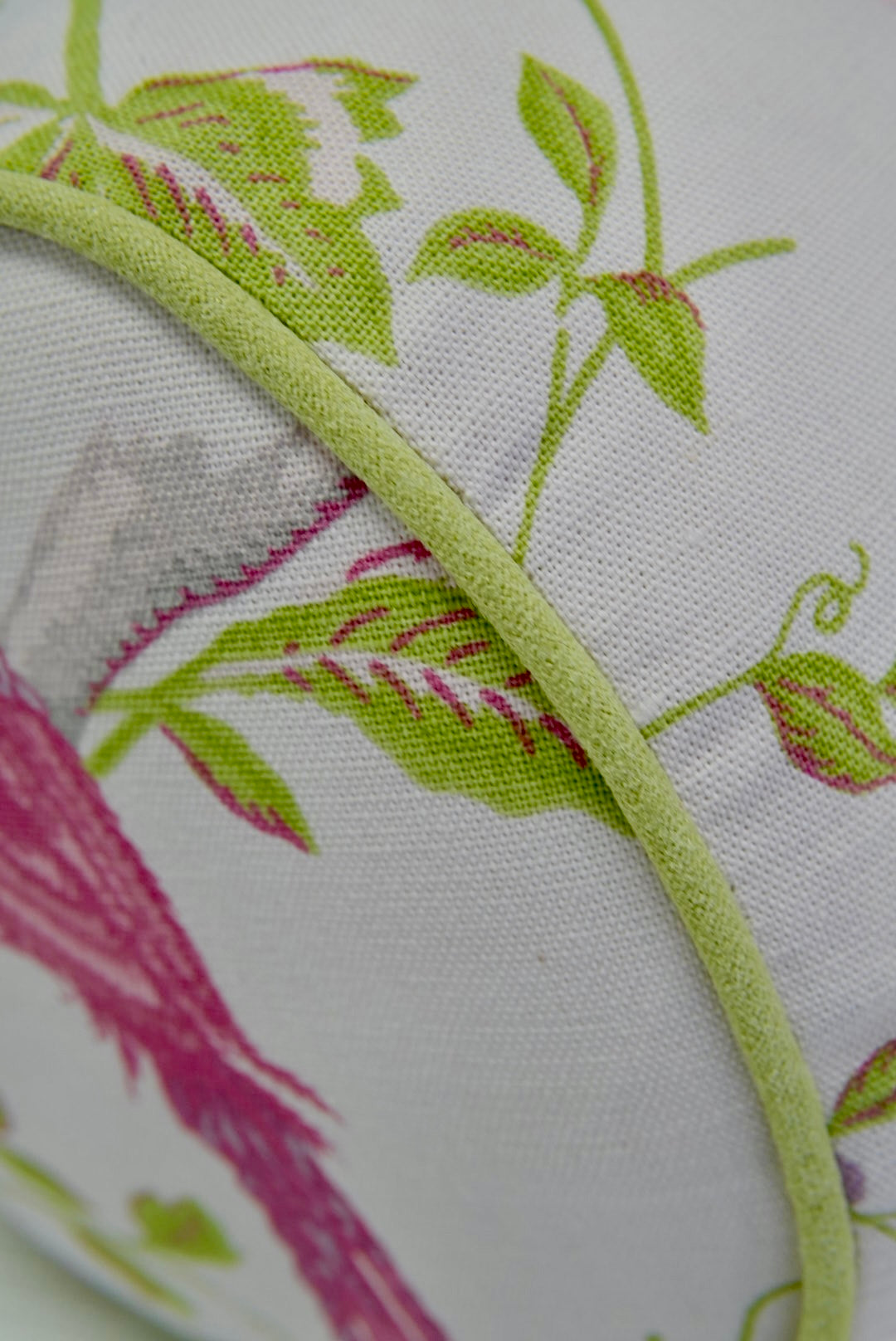 Handcrafted Bolster Pillow – Floral Fabric - Foam Insert