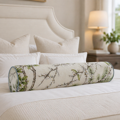 Katsura Handcrafted Bolster Pillow – Designer Decorative - Foam Insert