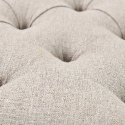 36" Tufted Round Ottoman / Coffee Table