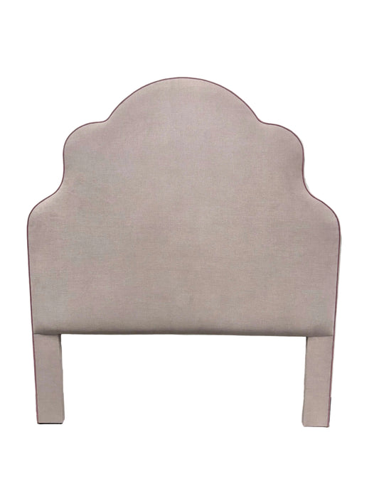 65”H Queen Headboard Only -  Lilac Linen - Lavender Trim