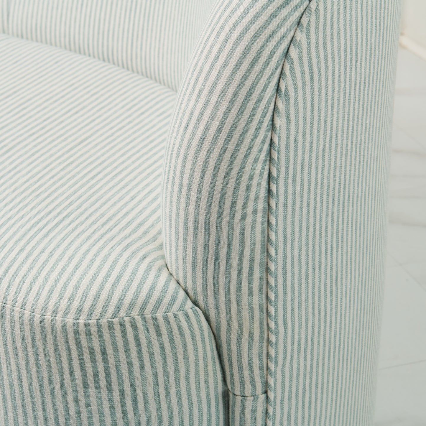Luxe Sofa in Pierre Frey Upholstery Linen Fabric – Custom Built, In Stock