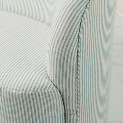 Luxe Sofa in Pierre Frey Upholstery Linen Fabric – Custom Built, In Stock