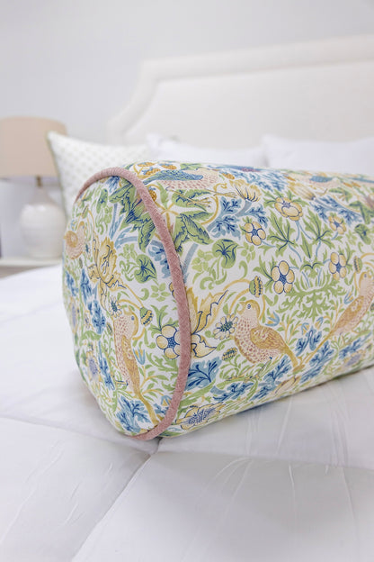 Handcrafted Bolster Pillow – Lee Jofa Fabric Designer Decorative - Foam Insert