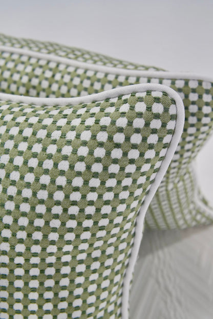 Handcrafted Throw Lumbar Pillows – Darcy Thibaut Fabric - 50% Down Feather