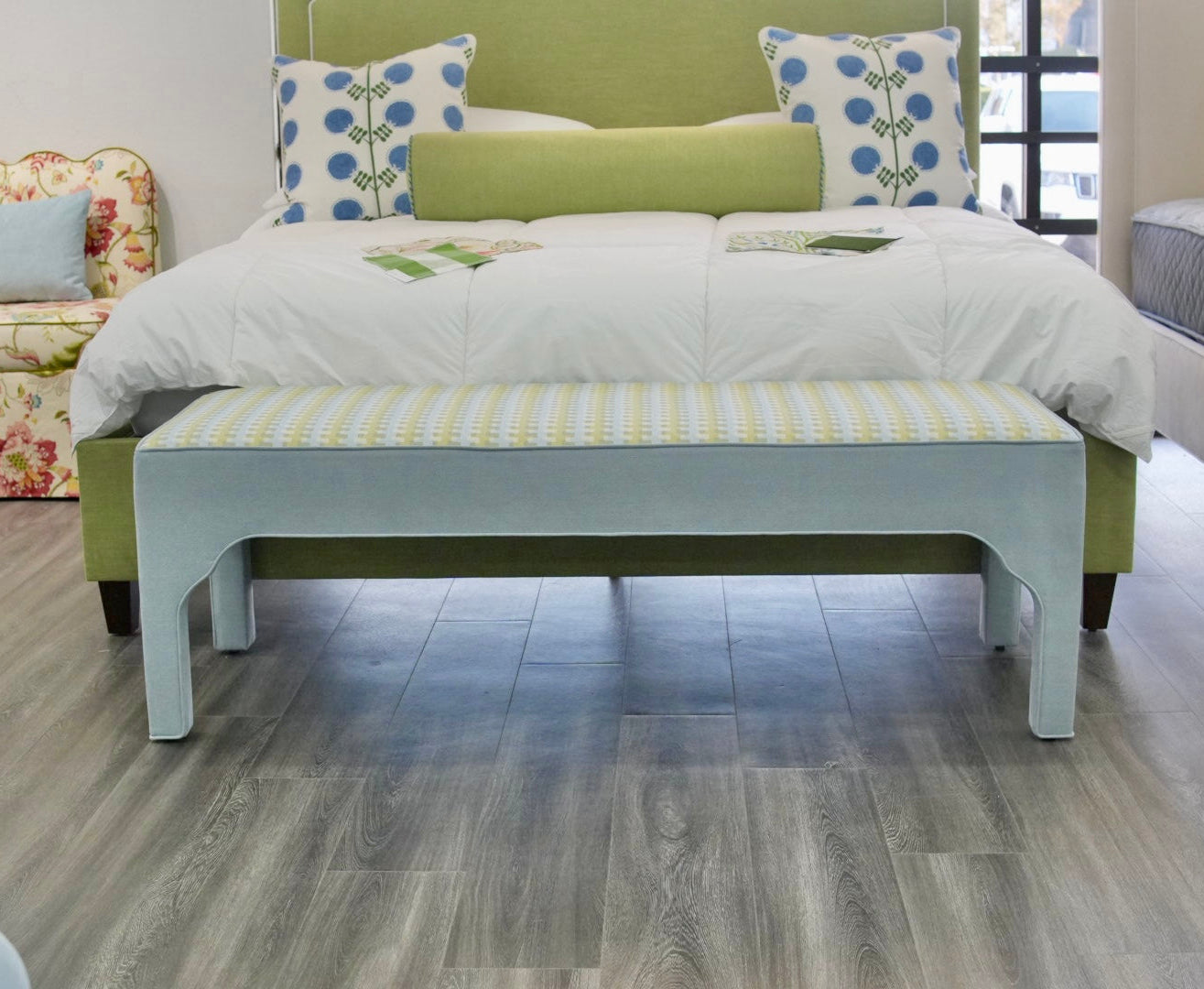 Custom Upholstered Bench