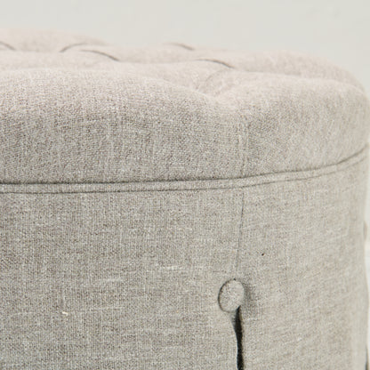 36" Tufted Round Ottoman / Coffee Table