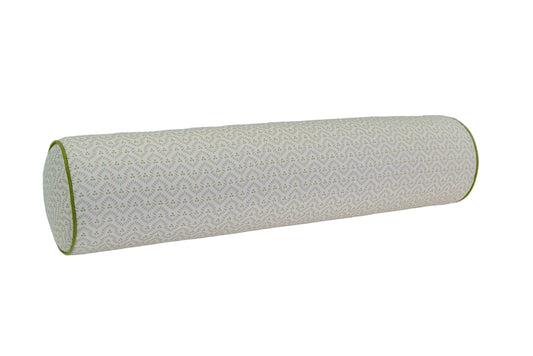 Handcrafted Bolster Pillow – Anna French Wynford Blush Fabric - Foam Insert