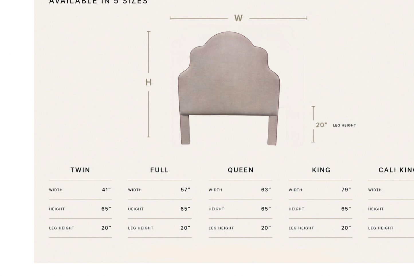 The Rachel Queen Headboard -  Lilac Woven Fabric - Lavender Trim