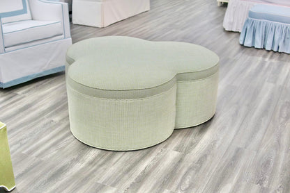 Handcrafted Clover Ottoman