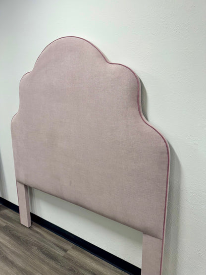 65”H Queen Headboard Only -  Lilac Linen - Lavender Trim