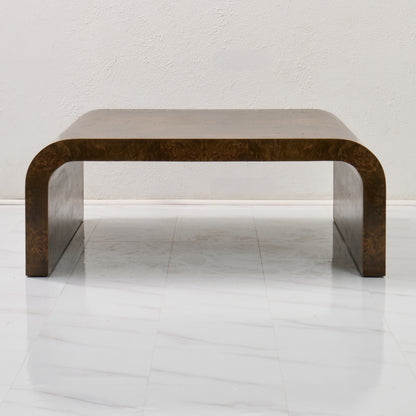 Custom Mappa Burlwood Coffee Table – Mocha Finish