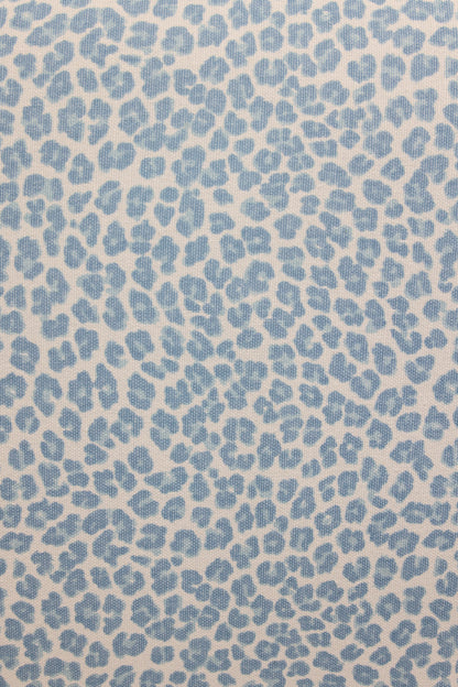 The Lorraine Twin Headboard - Animal Print Fabric - Green Trim
