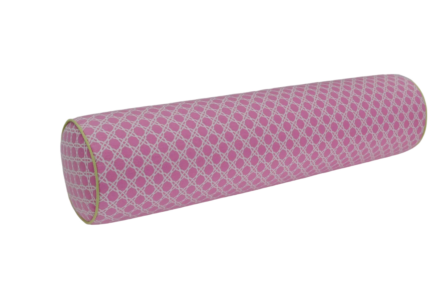 Handcrafted Bolster Pillow – Pink Lee Jofa Fabric - Foam Insert