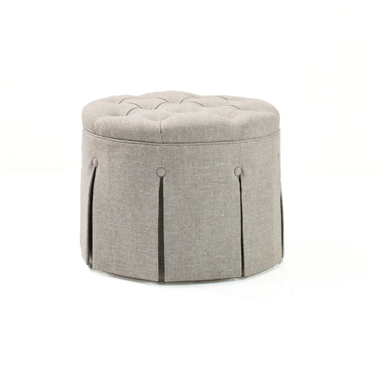 36" Tufted Round Ottoman / Coffee Table