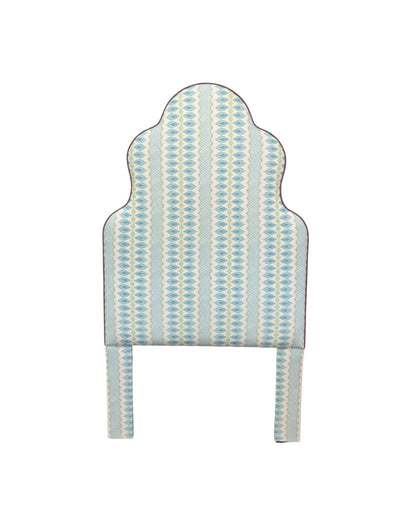 65" H Twin Headboard in Lillian August Print Fabric - Lavender Trim