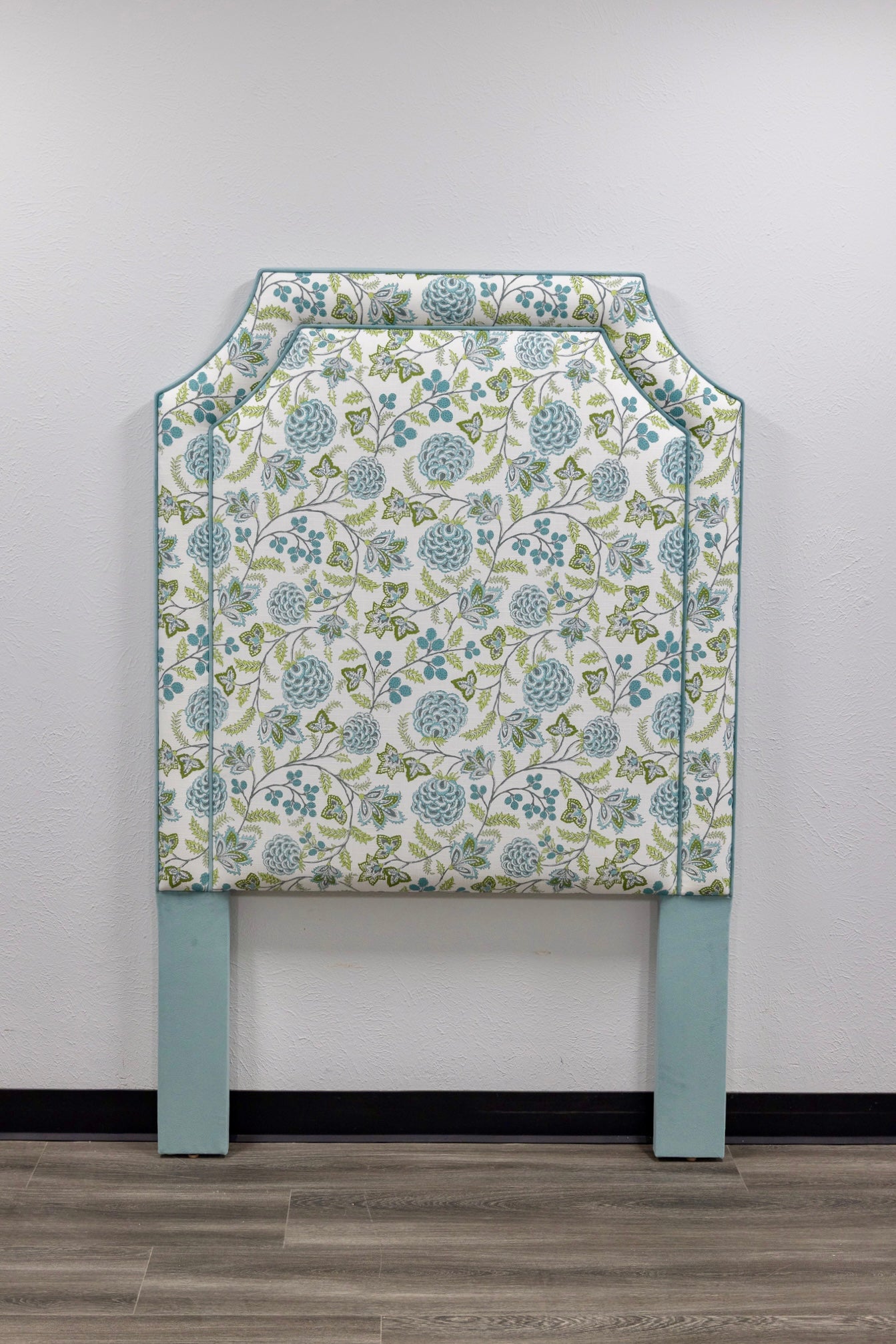 The Addison Twin Headboard - MALABAR AQUA/OLIVE