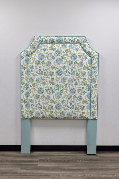 The Addison Twin Headboard - MALABAR AQUA/OLIVE