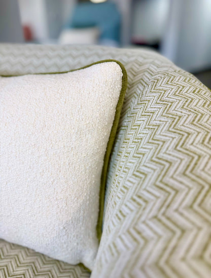 Custom Swivel Chair -  Kravet Olefin Fabric, Herringbone Texture Upholstery Fabric