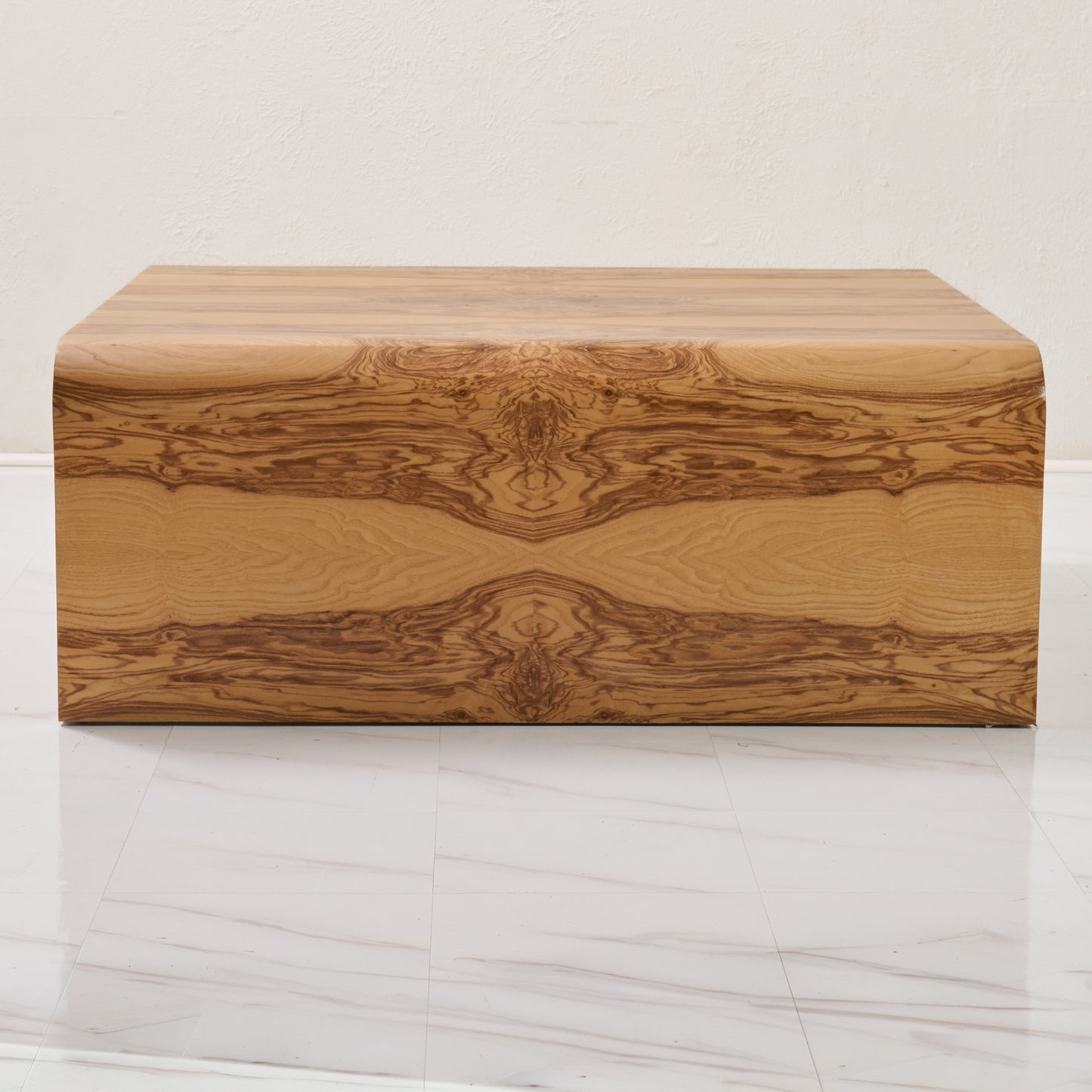 Custom Olive Ash Burlwood Coffee Table – Amber Finish