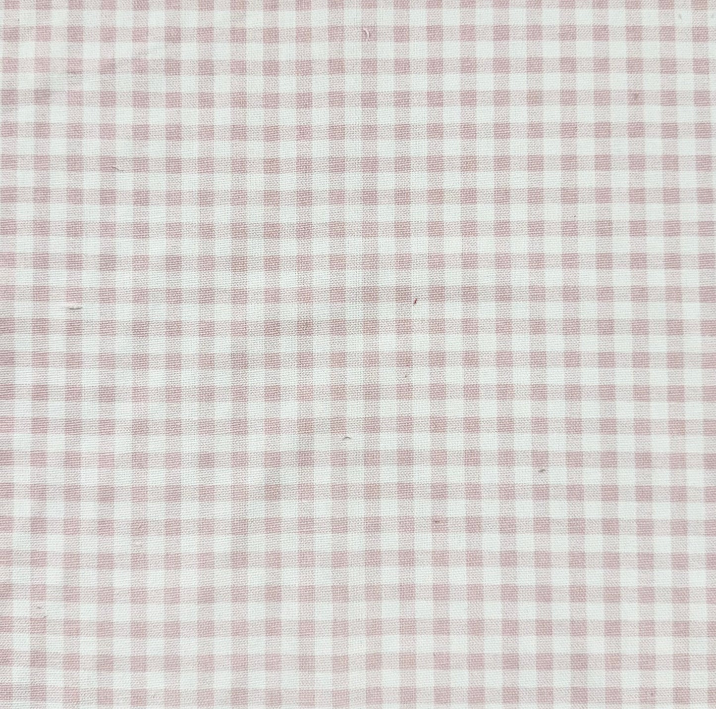 65" H Twin Headboard in Light Pink Gingham Fabric - Green Trim