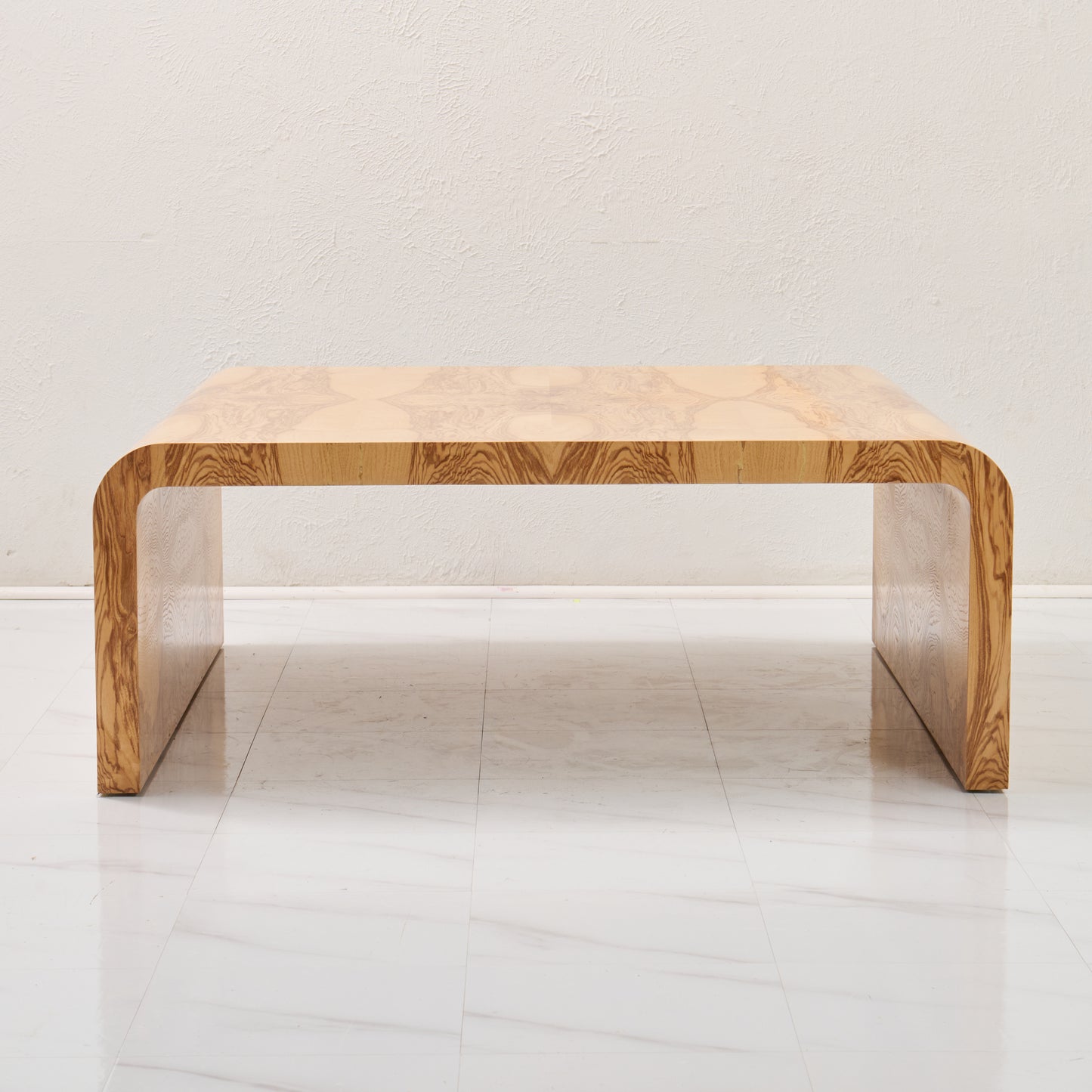 Custom Olive Ash Burlwood Coffee Table – Amber Finish