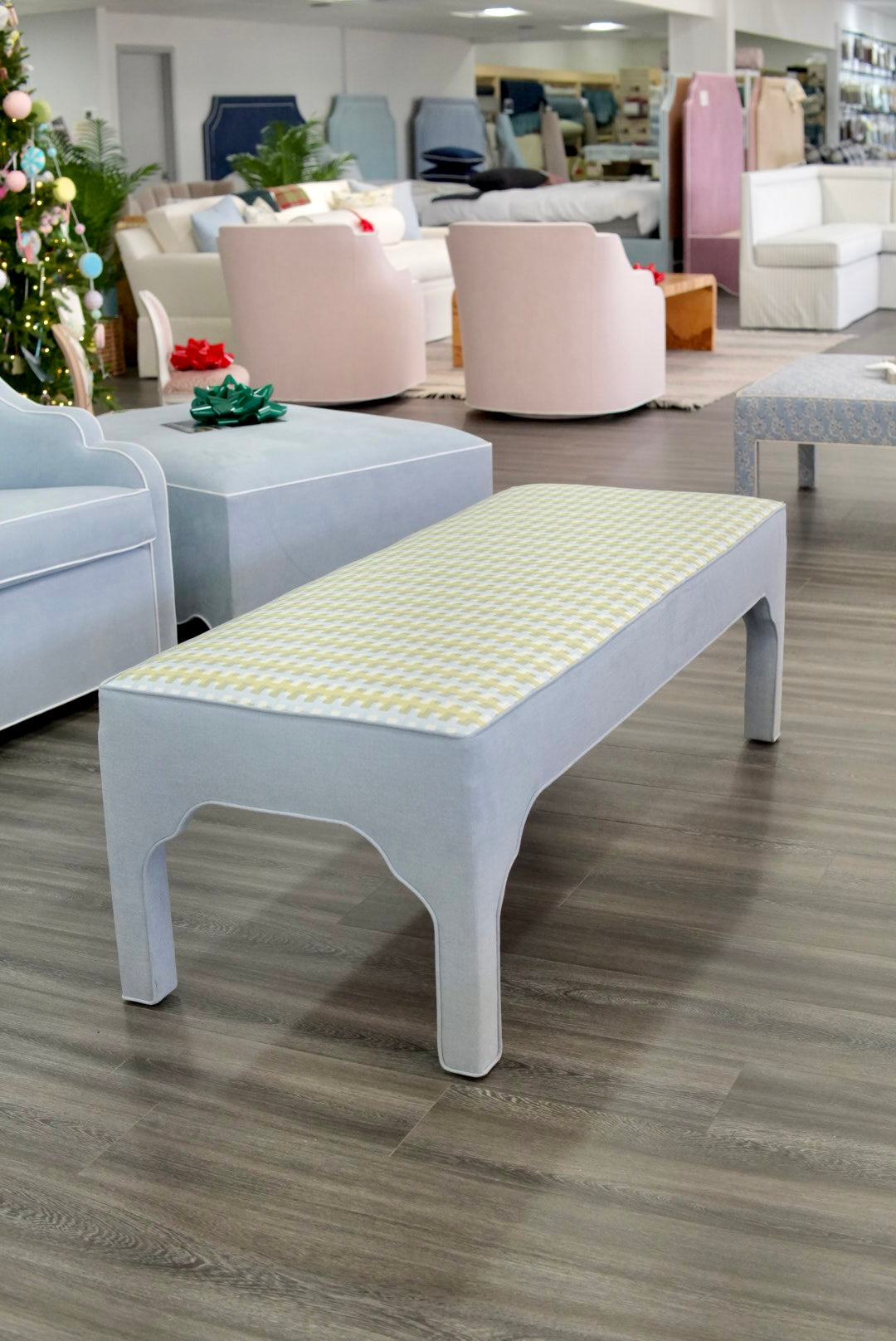 Custom Upholstered Bench