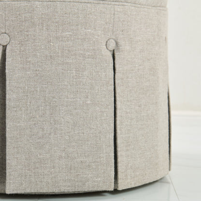 36" Tufted Round Ottoman / Coffee Table